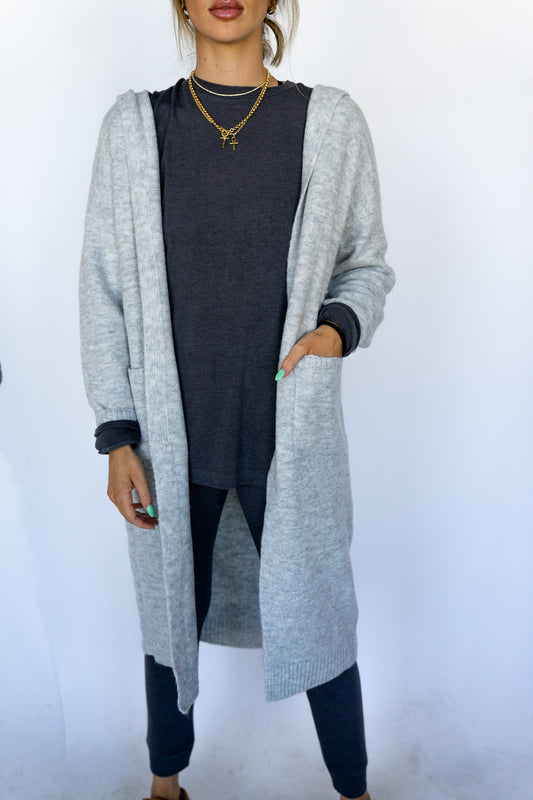 Cooper Hooded Cardigan (Multiple Colors)