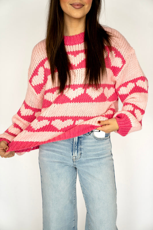 Heart Knit Sweater