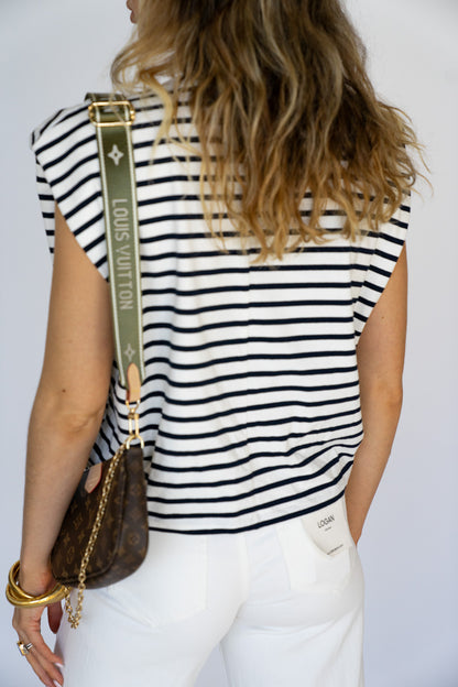 Elevated Striped Staple Top