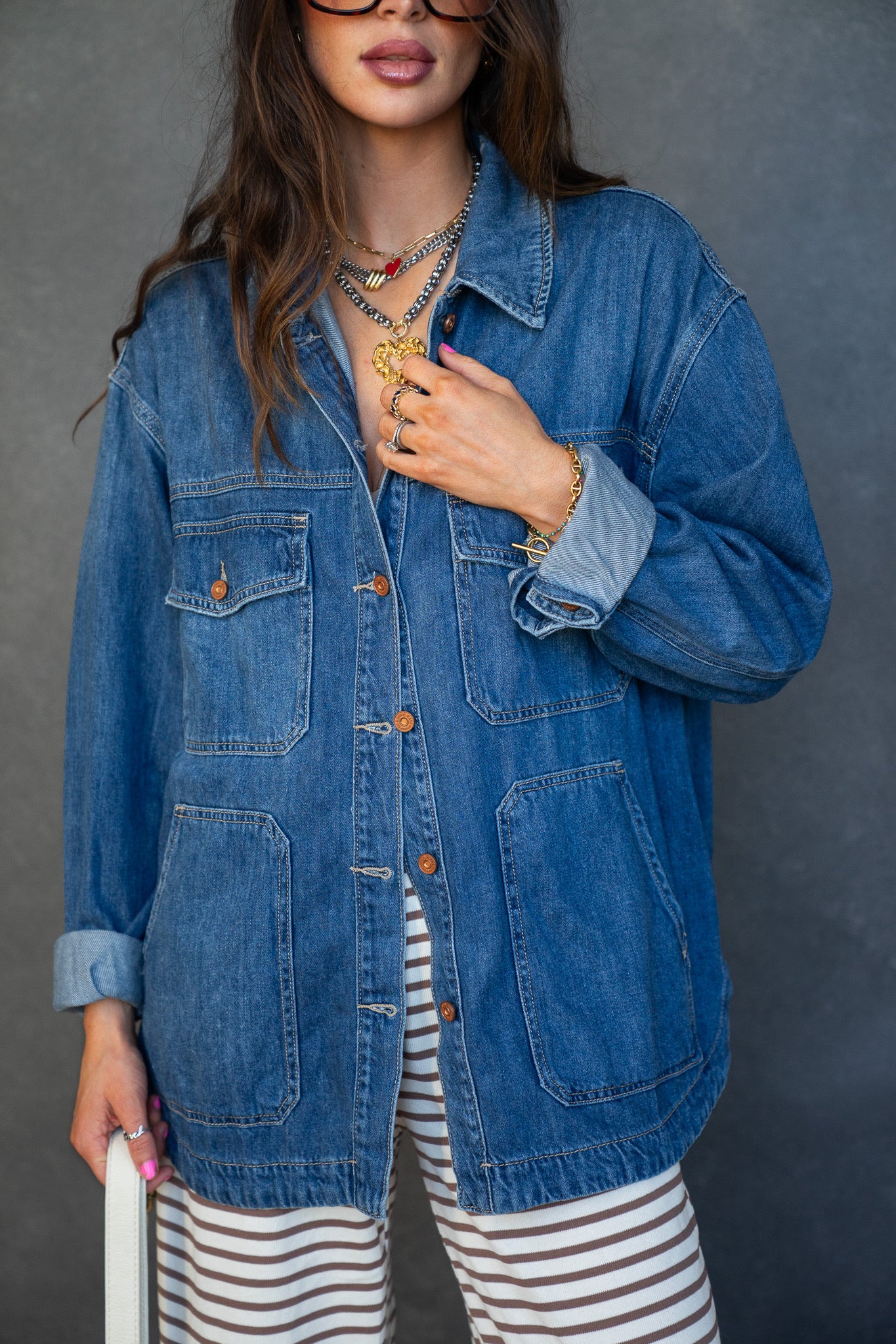 Oversized Denim Shacket