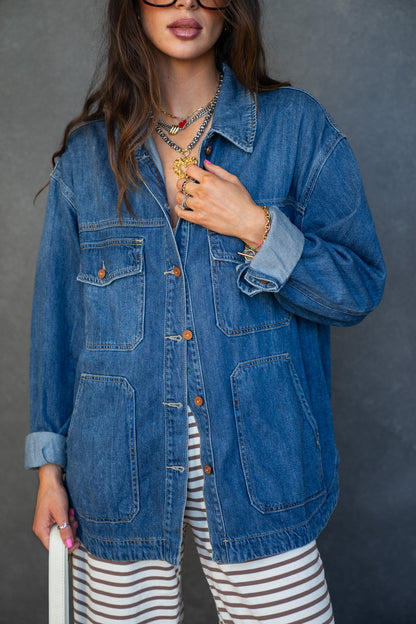 Oversized Denim Shacket