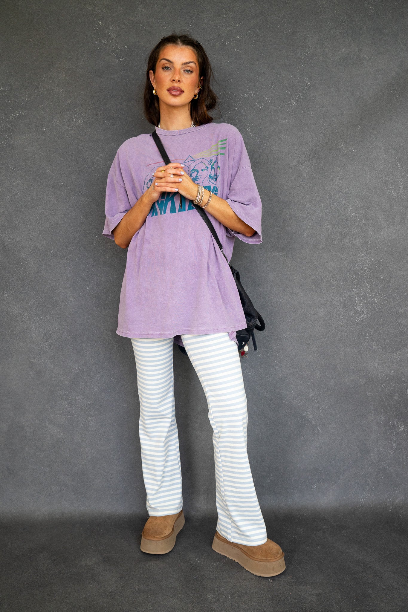 Heidi Fit & Flare Pants - Light Blue