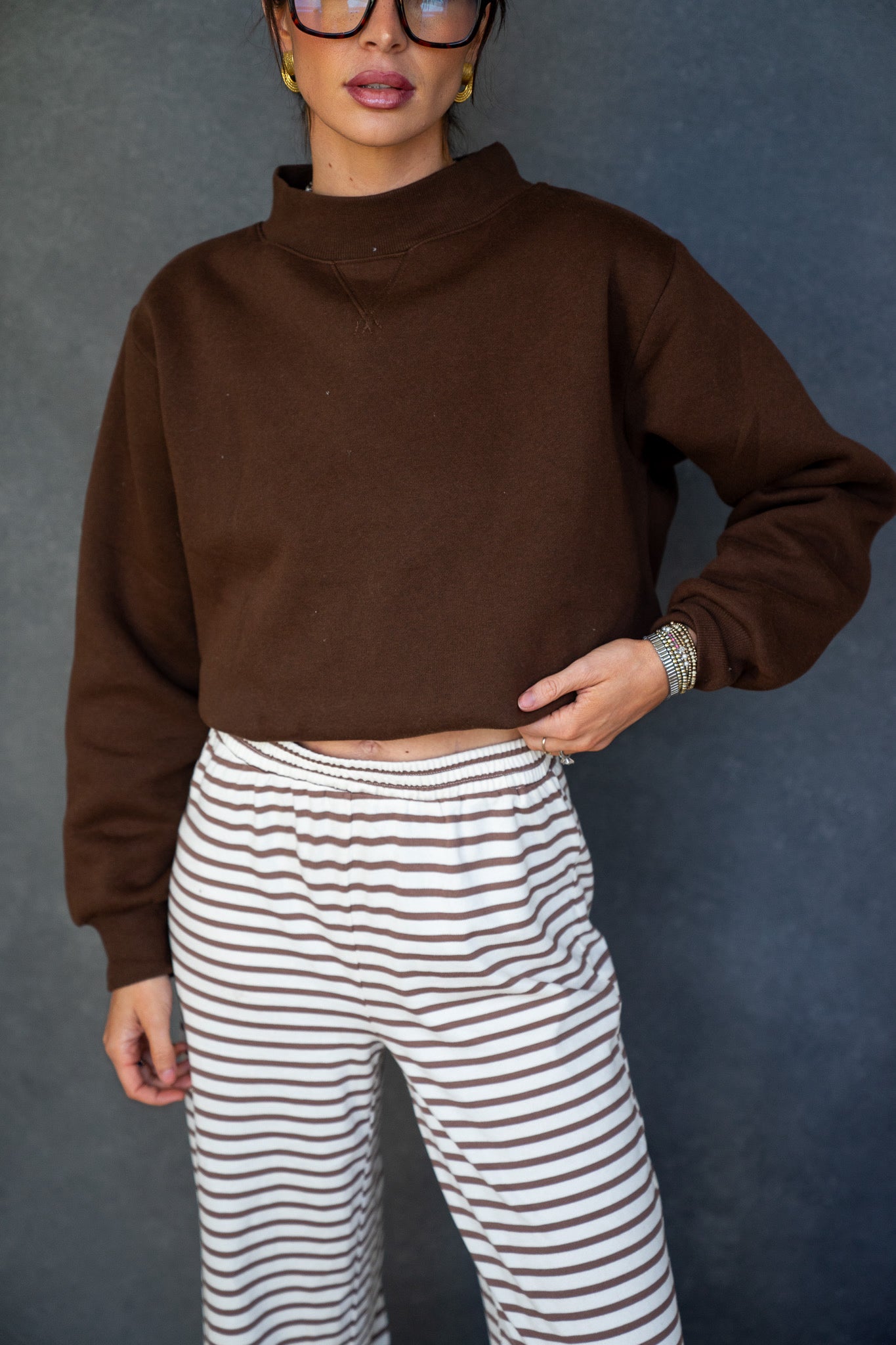 Molly Mock Neck Sweatshirt (Multiple Colors)