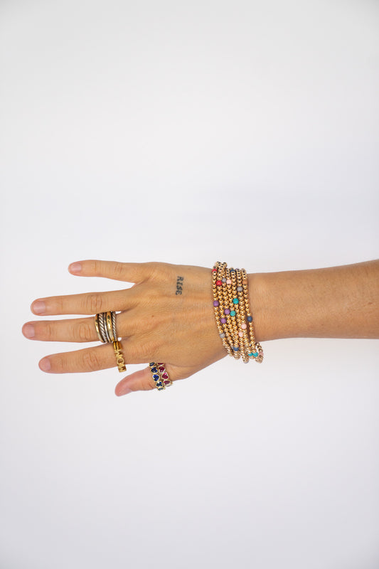 Multicolor Bracelet Stack