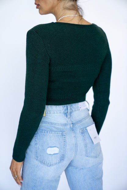 Jade Square Neck Sweater