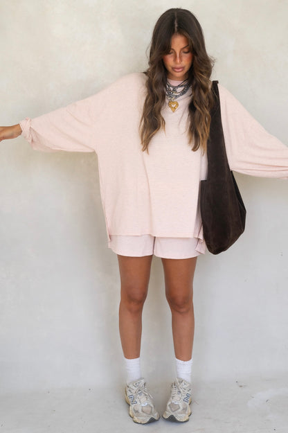 Alex Striped Shorts - Pink