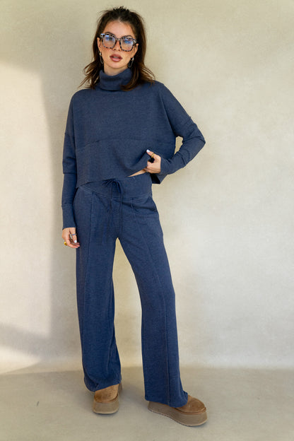 Terry Ribbed Turtleneck (Multiple Colors)