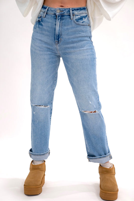 Distressed Tracey Straight Leg