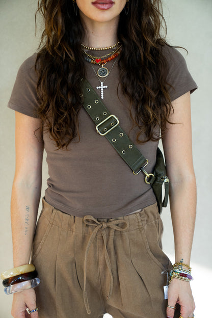 Dark Moss Crossbody