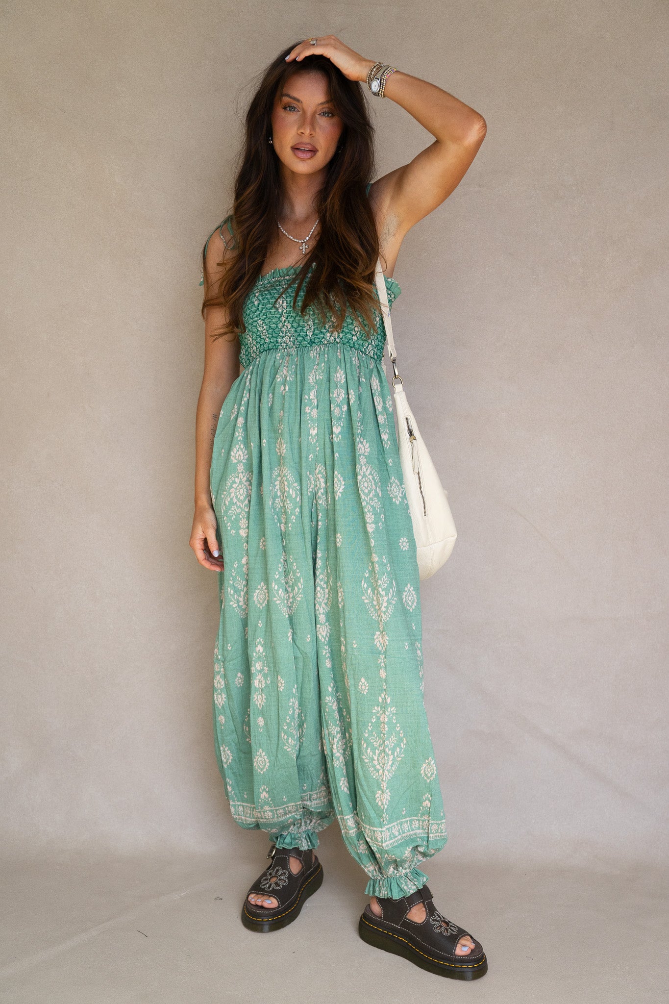 Green Bubble Jumpsuit