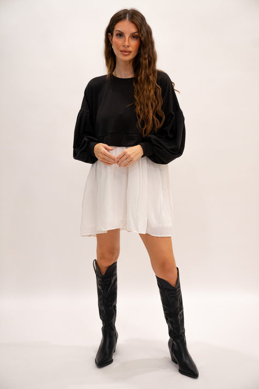 Contrast Mini Dress