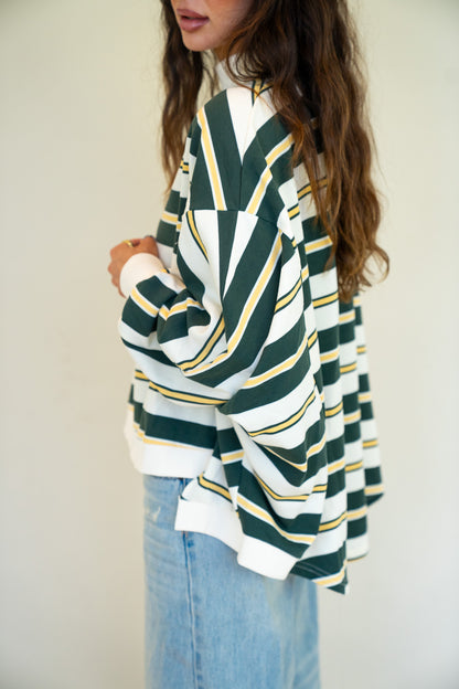 Striped Oversized Crewneck