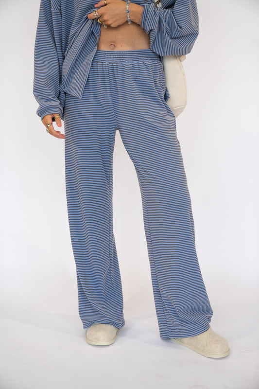 Blue/Brown Striped Pants
