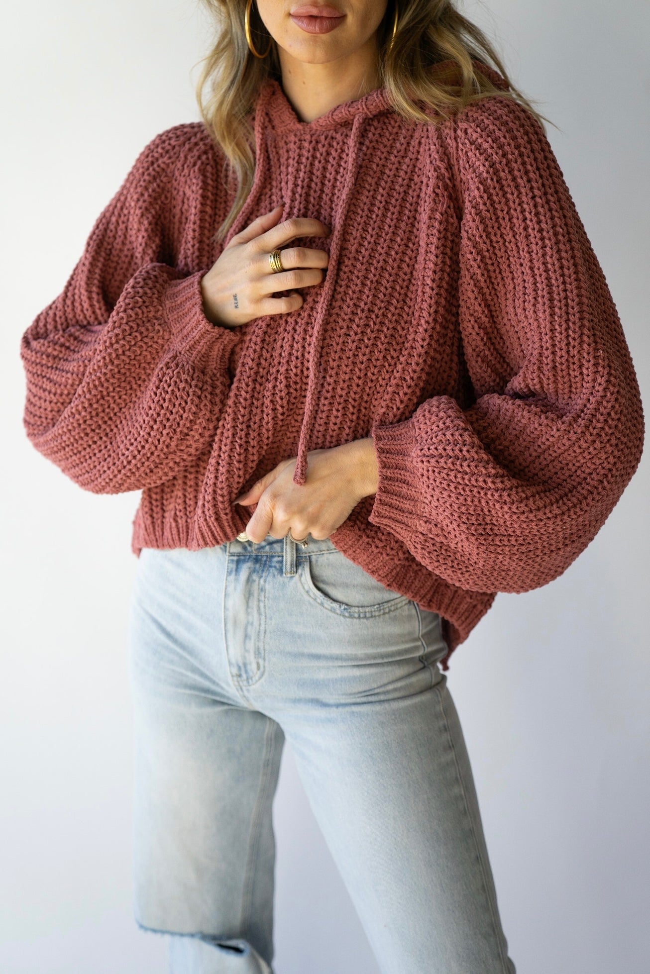 Plush Knit Hoodie (Multiple Colors)
