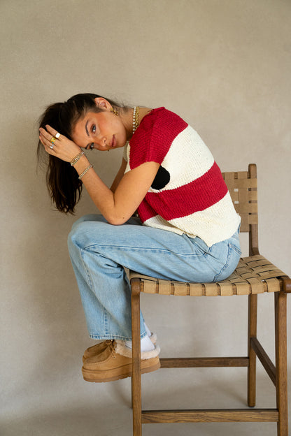 Color-block Patch Sweater