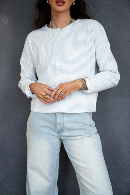 Button Down Ribbed Cardi