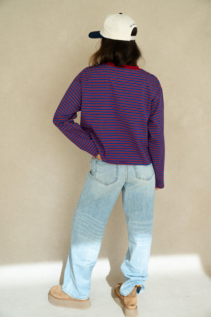 Striped Long Sleeve Vintage Tee