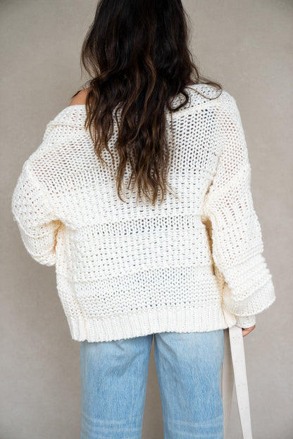 Chunky Knit Cardi (Multiple Colors)