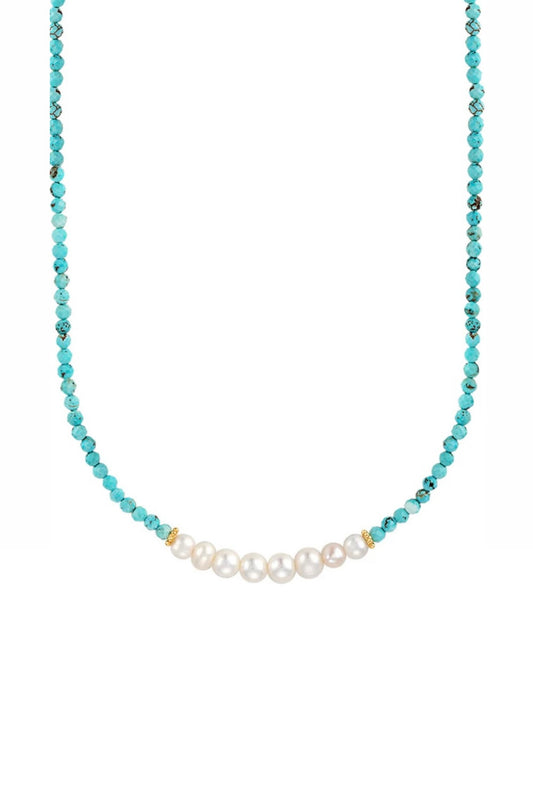 Corinne Turquoise Beaded Necklace