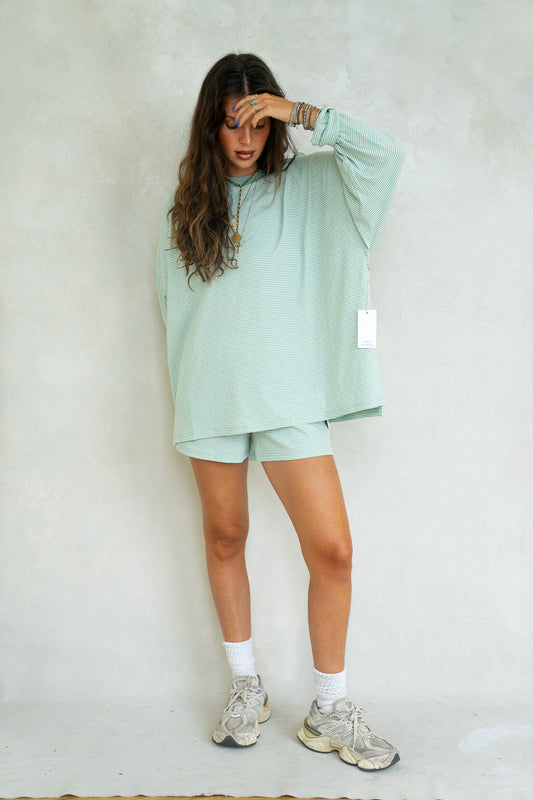 Alex Striped Top - Mint