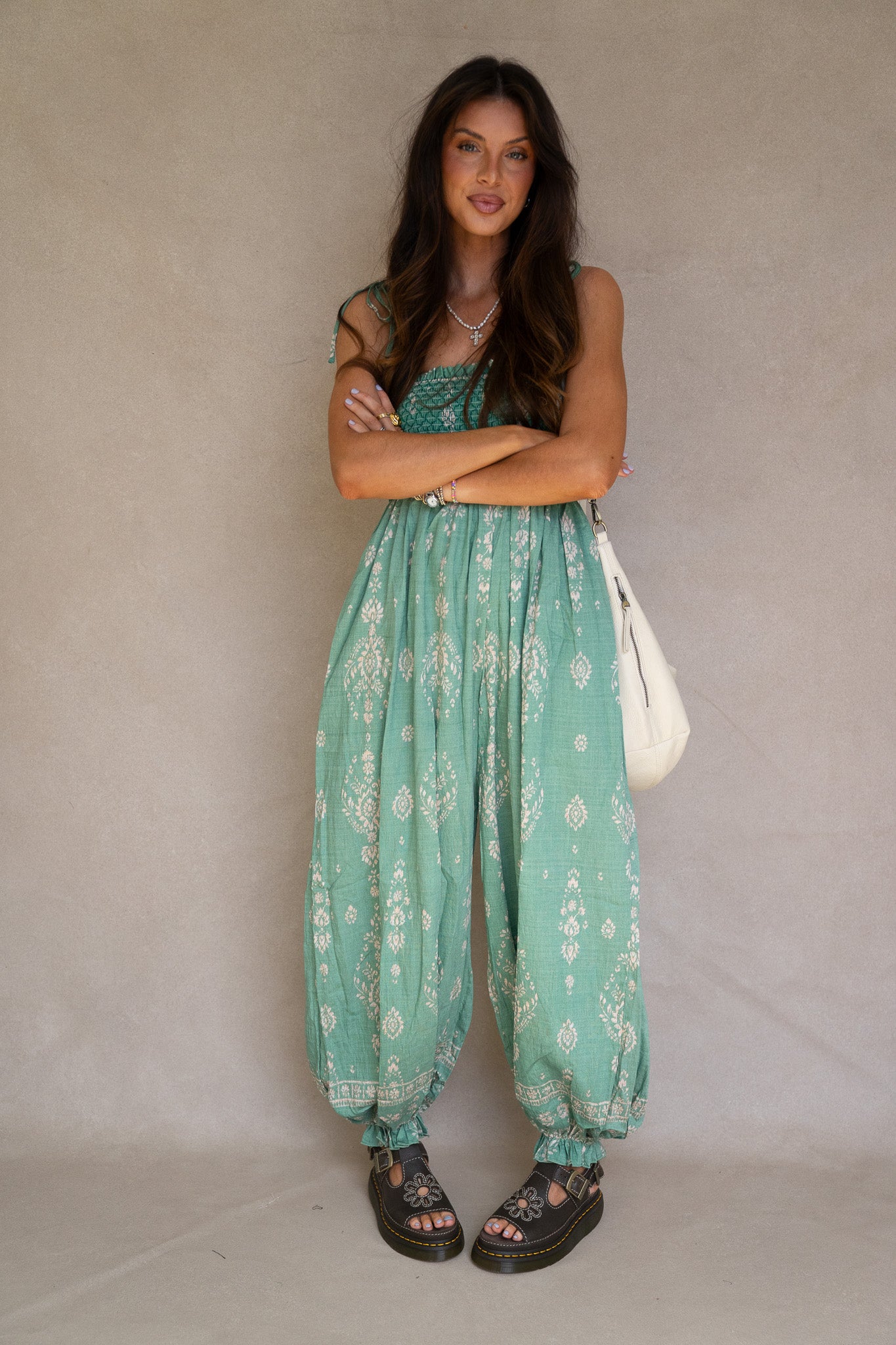 Green Bubble Jumpsuit