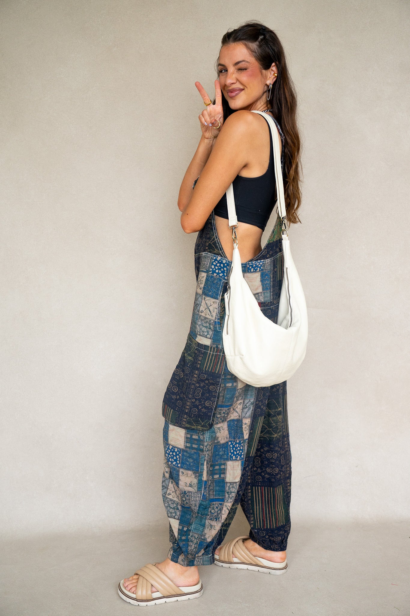 Patchwork Overalls