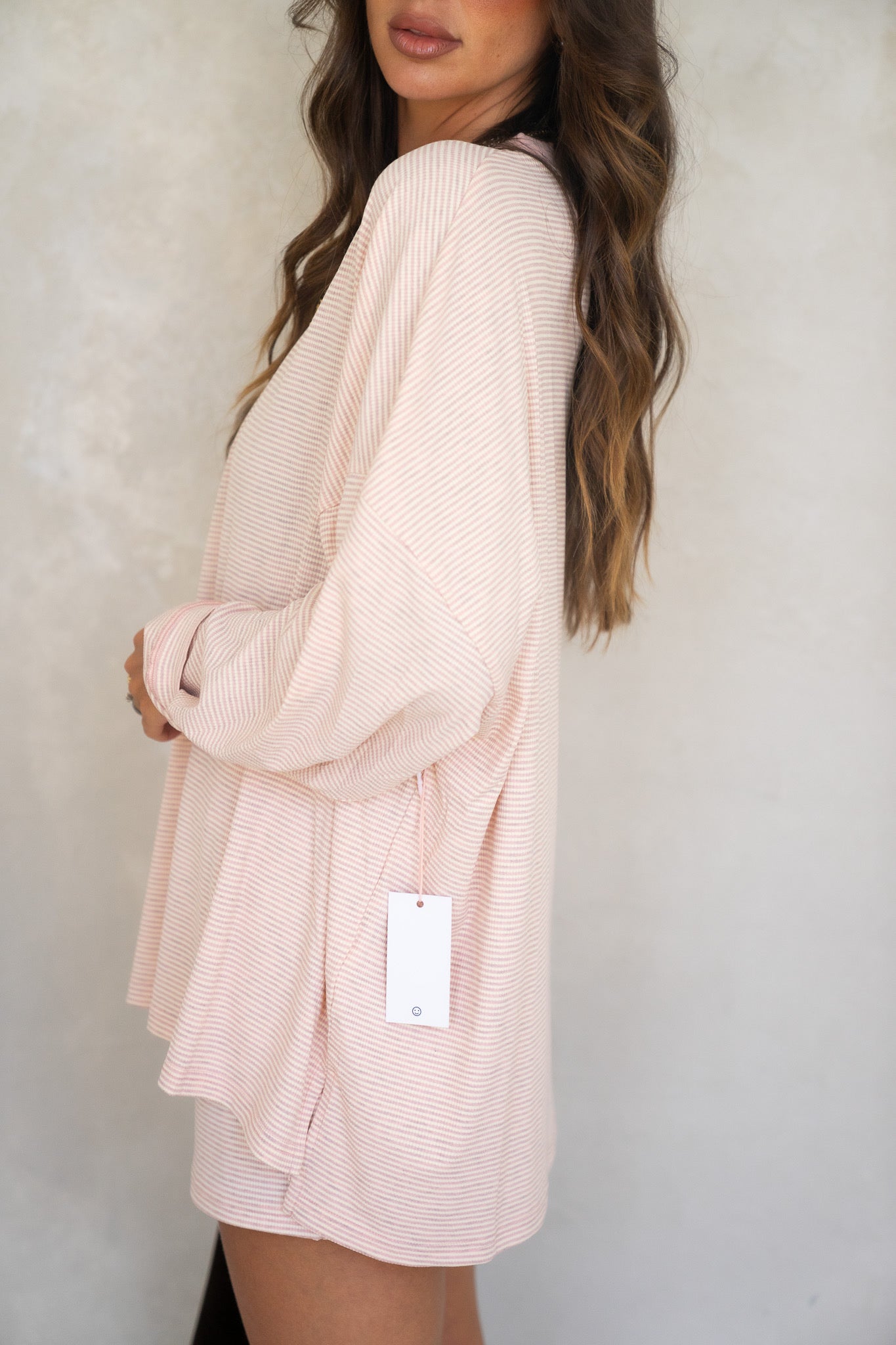 Alex Striped Top - Pink