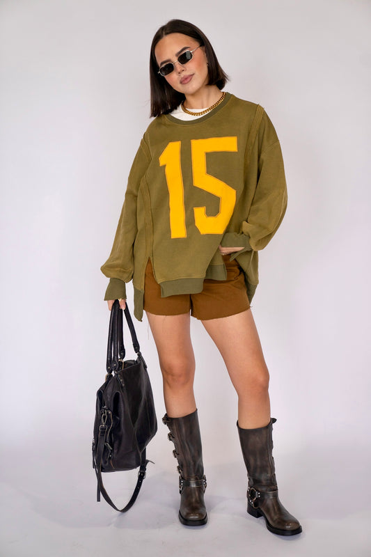 Varsity Oversized Pullover