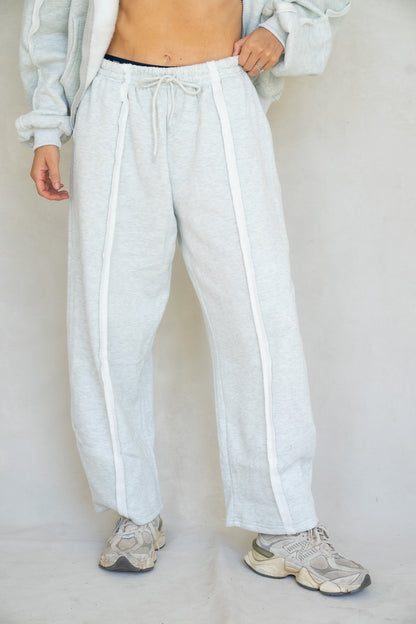 Halo Barrel Sweat Set - Heather Grey