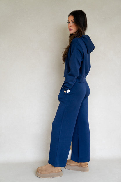 Navy Cloud Fleece Pants