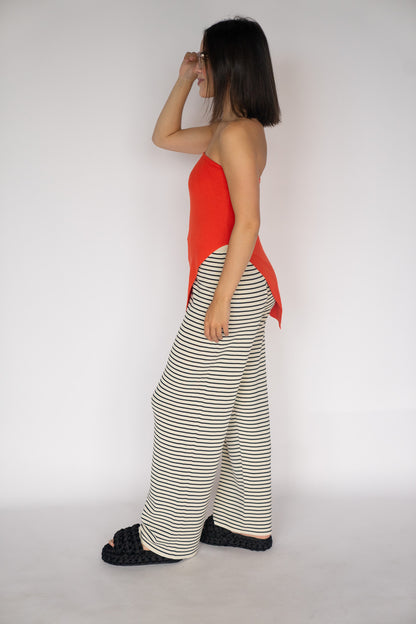 Asymmetrical Scarlet Top