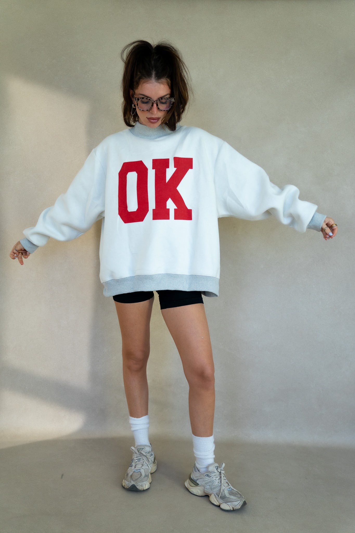 Oklahoma/OK Reversible Mock Neck