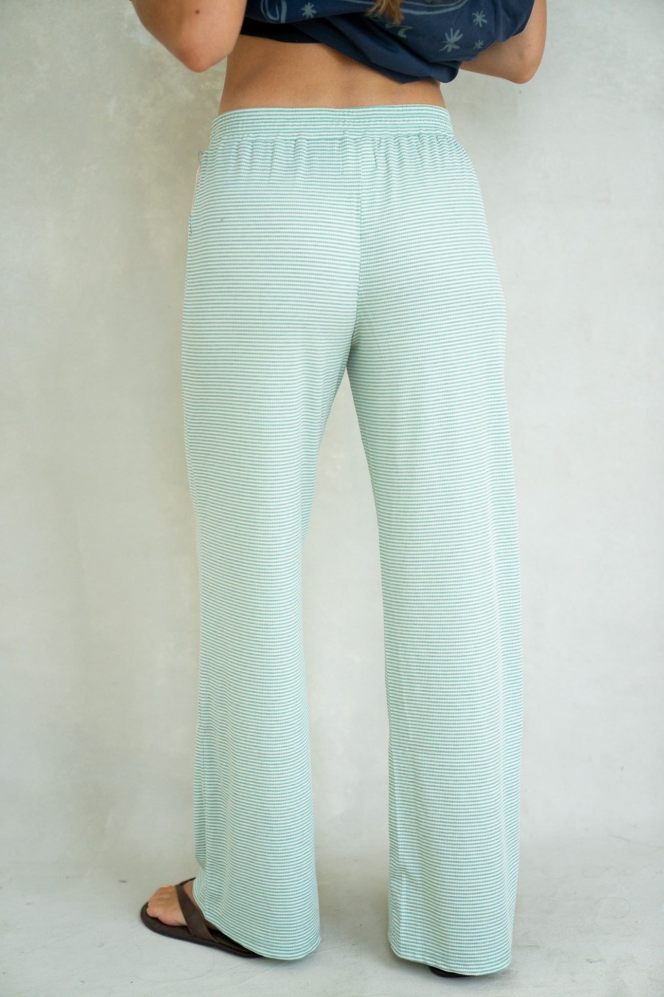 Alex Striped Pants - Mint