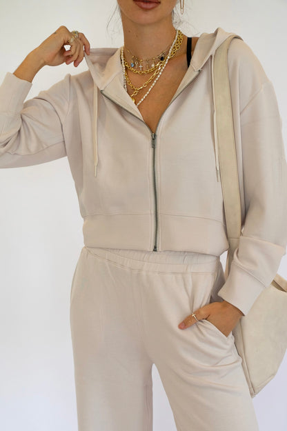 Pearl Cloud Fleece Zip up