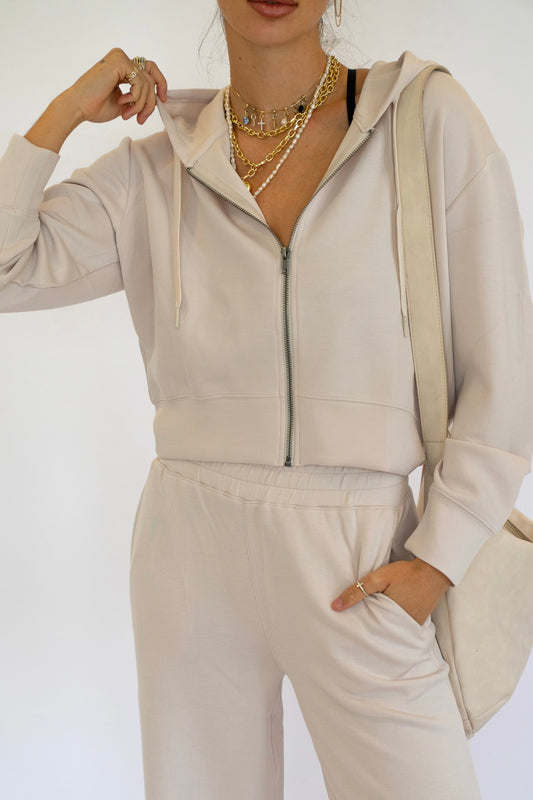 Pearl Cloud Fleece Zip up