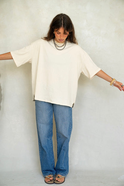 Oversized Cream T-Shirt