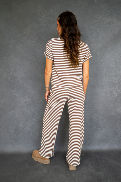 Heidi Relaxed Fit Pants - Brown