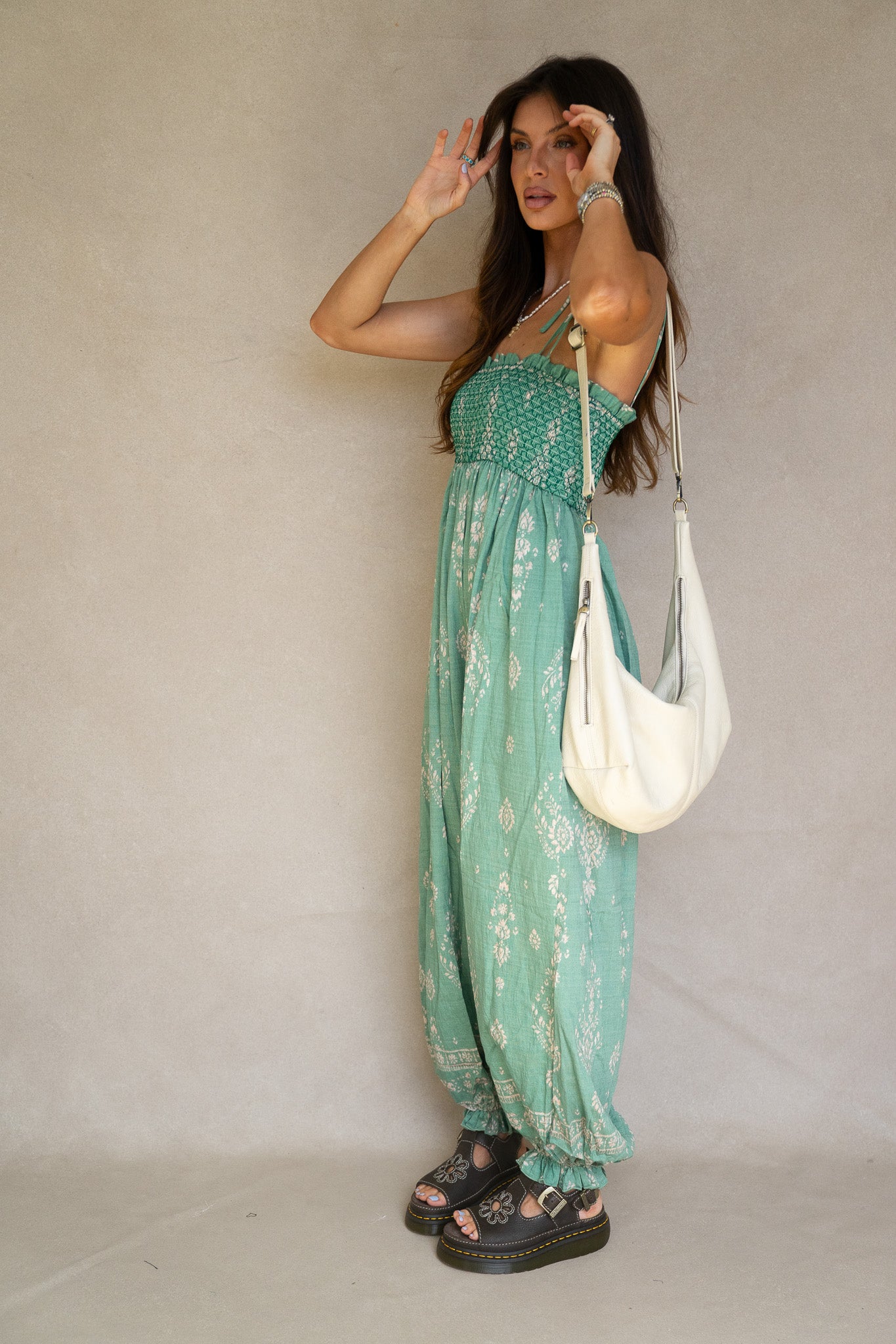 Green Bubble Jumpsuit