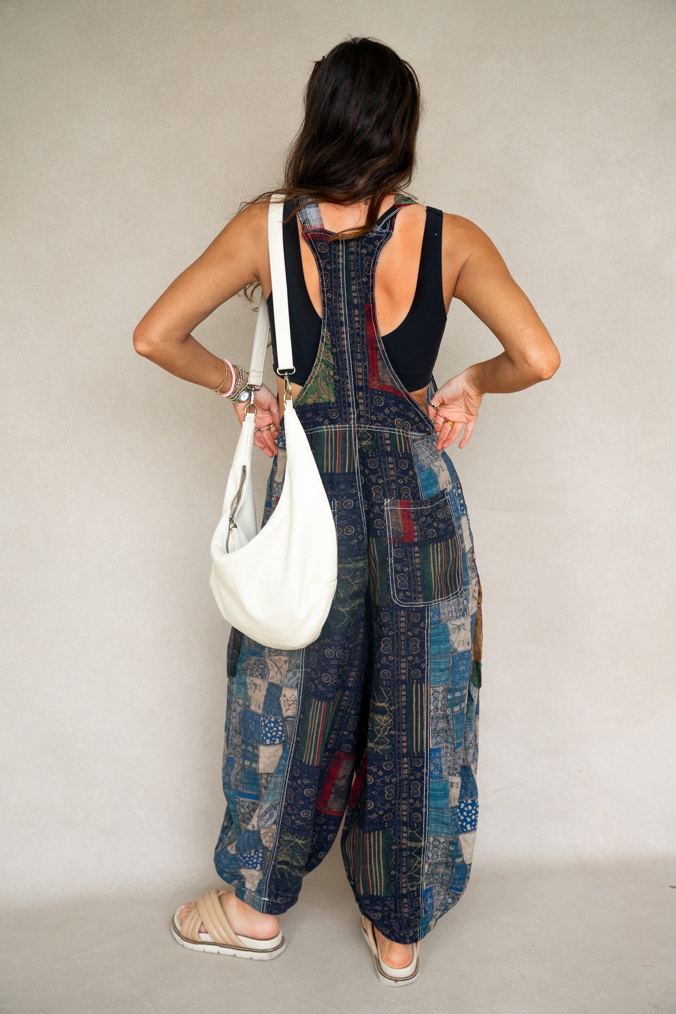 Patchwork Overalls
