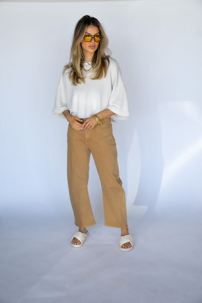 Sandy Mid Rise Barrel Jeans (Multiple Colors)
