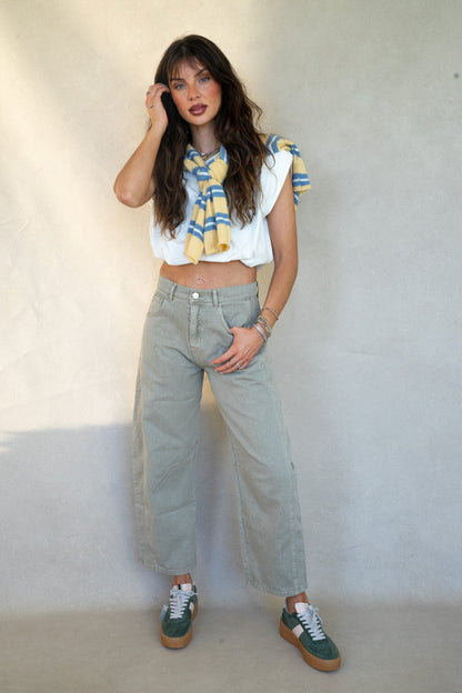 Stone High Waist Barrels
