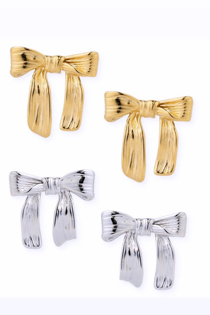 Eloisa Bow Studs (Multiple Colors)