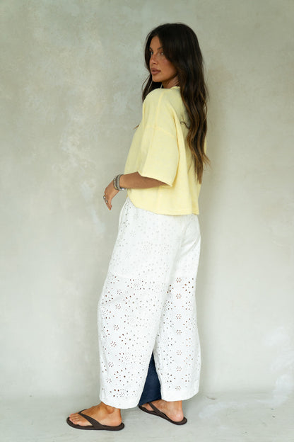 Short Sleeve Lemon Button Down