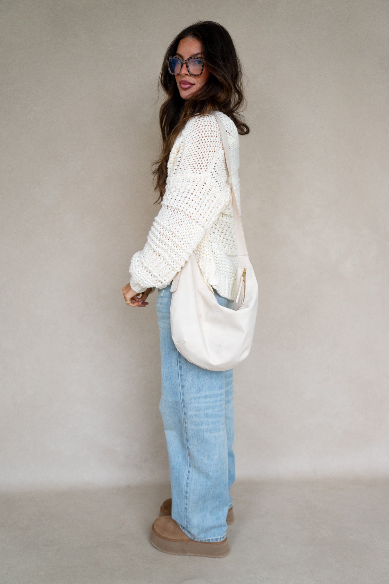 Chunky Knit Cardi (Multiple Colors)