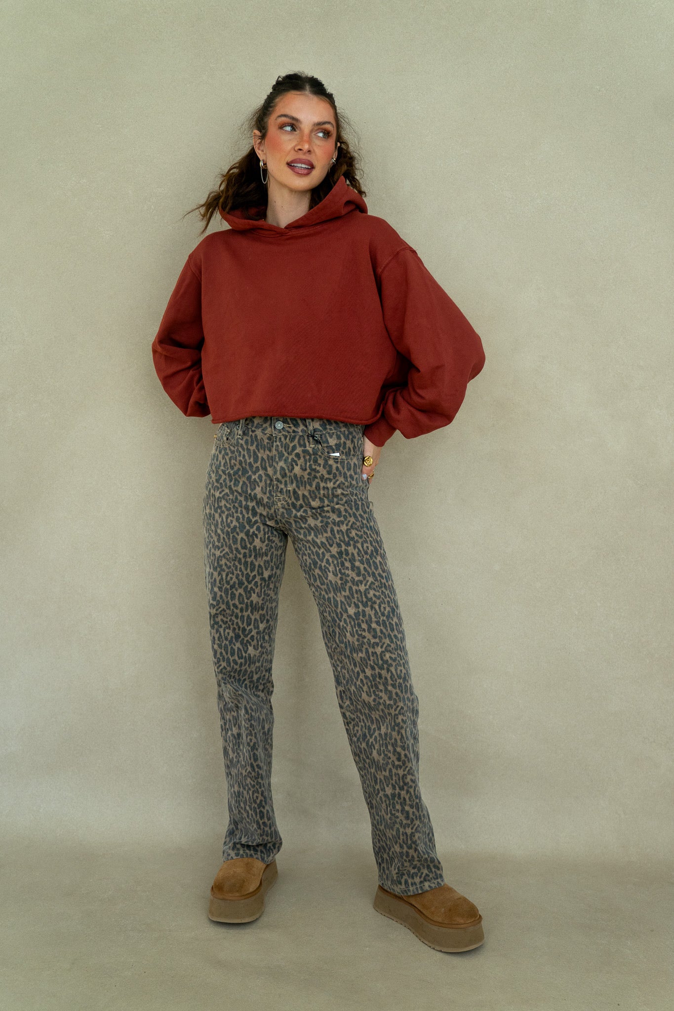 Ella Cheetah Jeans