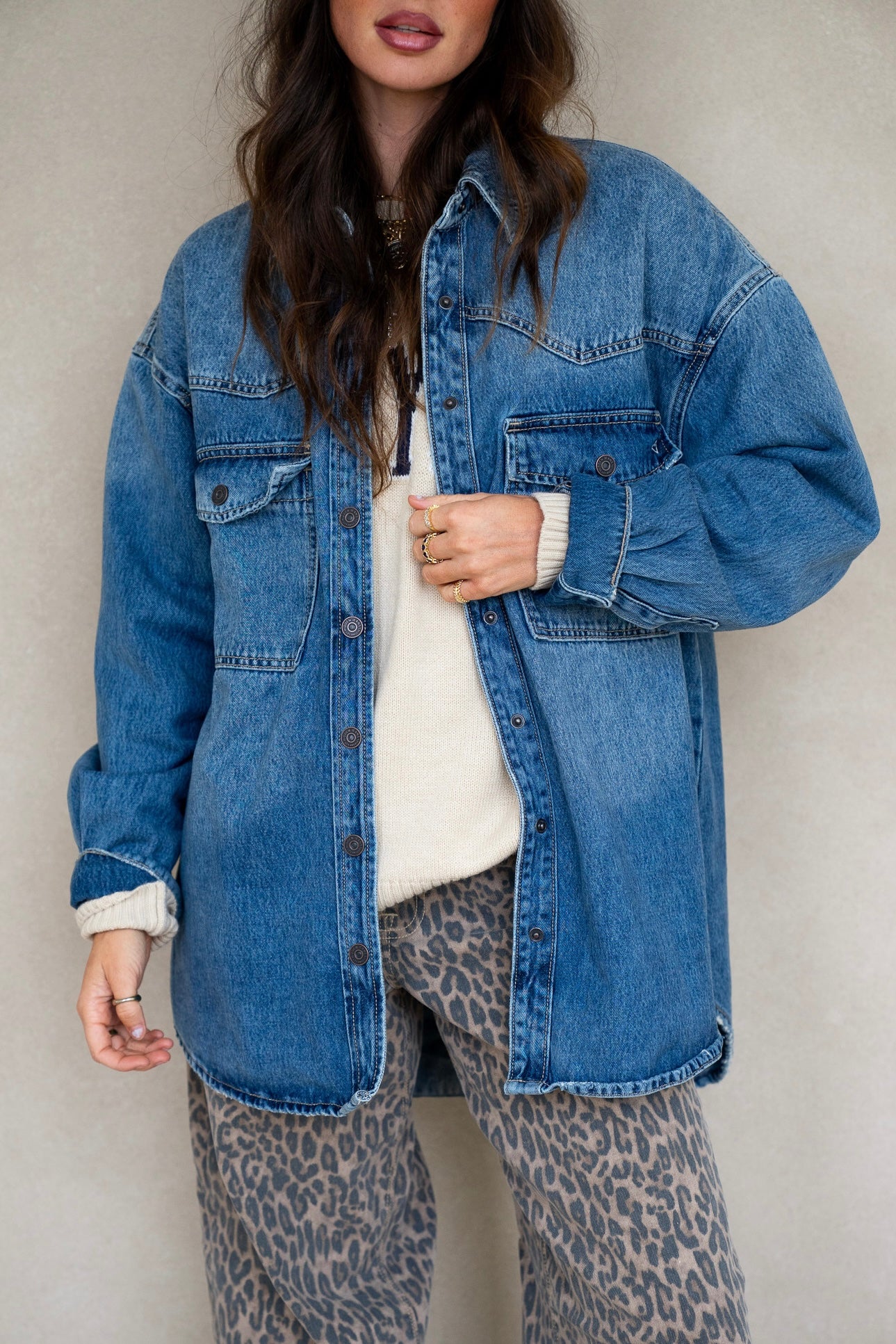 Abby Oversized Denim Top