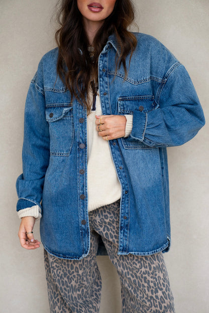 Abby Oversized Denim Top