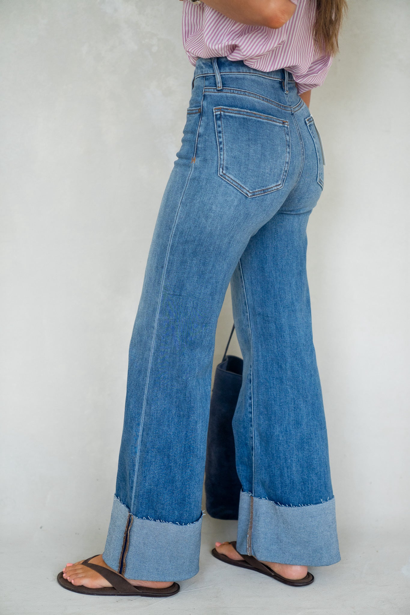 Clean Cuff Dark Wash Denim