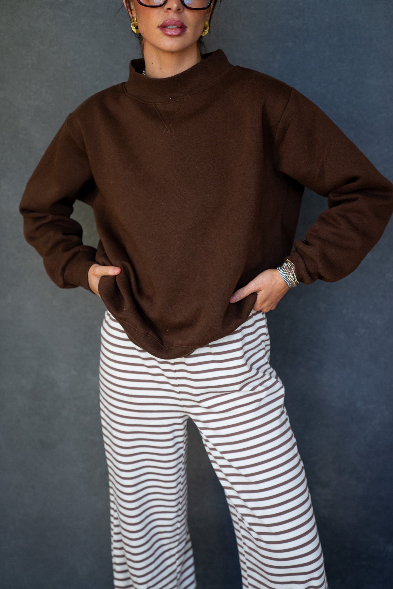 Molly Mock Neck Sweatshirt (Multiple Colors)