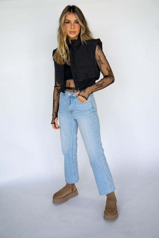 Cropped Puffer Vest (Multiple Colors)